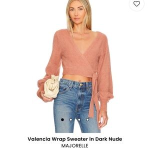 Valencia Wrap Sweater in Dark Nude
MAJORELLE